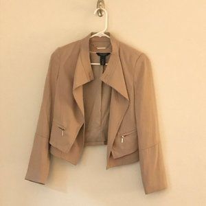 White House Black Market Tan Cream Jacket
